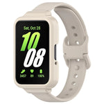 Conjunto de Capa de Relógio em PC com Cobertura Parcial + Correia de Relógio em Silicone, Para Samsung Galaxy Fit 3