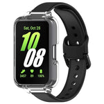 Conjunto de Capa de Relógio em PC com Cobertura Parcial + Correia de Relógio em Silicone, Para Samsung Galaxy Fit 3
