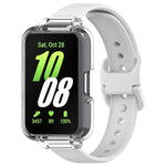 Conjunto de Capa de Relógio em PC com Cobertura Parcial + Correia de Relógio em Silicone, Para Samsung Galaxy Fit 3