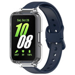 Conjunto de Capa de Relógio em PC com Cobertura Parcial + Correia de Relógio em Silicone, Para Samsung Galaxy Fit 3