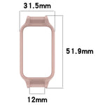 Capa Protetora de Relógio em PC com Cobertura Parcial e Vazado de 12mm, Para Samsung Galaxy Fit 3
