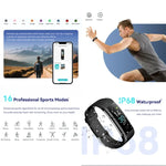 Pulseira Inteligente S5-4 IP68 à Prova de Água, Monitor de Frequência Cardíaca, Rastreador Fitness Desportivo