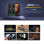 Oukitel WP32, IP68/IP69K, 5,93 polegadas Android 13 Unisoc Tiger T606 Octa-core, NFC, OTG, Rede: 4G, 4GB+128GB