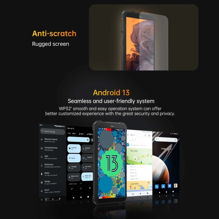 Oukitel WP32, IP68/IP69K, 5,93 polegadas Android 13 Unisoc Tiger T606 Octa-core, NFC, OTG, Rede: 4G, 4GB+128GB