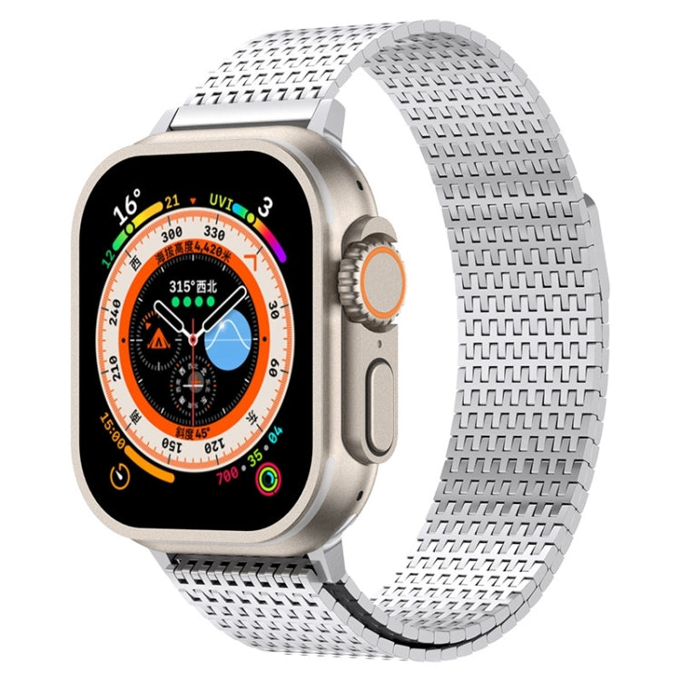 Pulseira de relógio Milanese Loop em aço inoxidável com fecho magnético, para Apple Watch SE 40mm, para Apple Watch SE 44mm, para Apple Watch Series 6 40mm, para Apple Watch Series 6 44mm, para Apple Watch Series 5 44mm, para Apple Watch Series 5 40mm