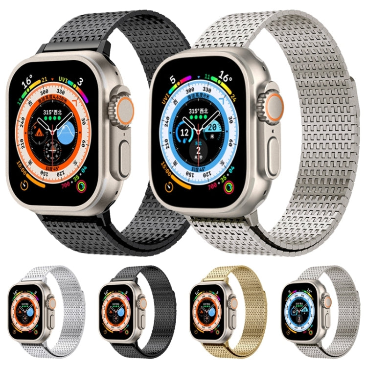 Pulseira de relógio Milanese Loop em aço inoxidável com fecho magnético, para Apple Watch SE 40mm, para Apple Watch SE 44mm, para Apple Watch Series 6 40mm, para Apple Watch Series 6 44mm, para Apple Watch Series 5 44mm, para Apple Watch Series 5 40mm