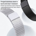 Pulseira de relógio Milanese Loop em aço inoxidável com fecho magnético, para Apple Watch SE 40mm, para Apple Watch SE 44mm, para Apple Watch Series 6 40mm, para Apple Watch Series 6 44mm, para Apple Watch Series 5 44mm, para Apple Watch Series 5 40mm