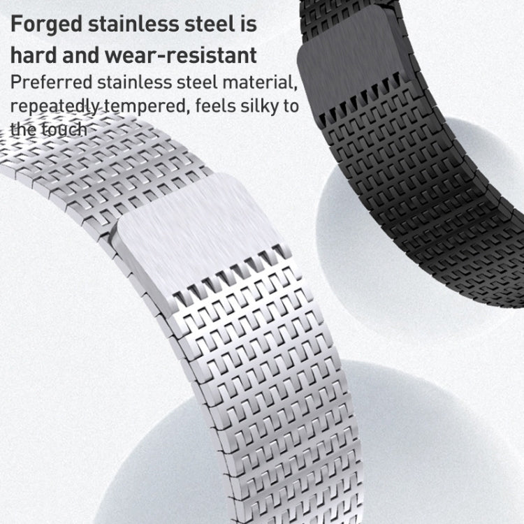 Pulseira de relógio Milanese Loop em aço inoxidável com fecho magnético, para Apple Watch SE 40mm, para Apple Watch SE 44mm, para Apple Watch Series 6 40mm, para Apple Watch Series 6 44mm, para Apple Watch Series 5 44mm, para Apple Watch Series 5 40mm