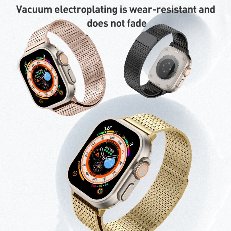 Pulseira de relógio Milanese Loop em aço inoxidável com fecho magnético, para Apple Watch SE 40mm, para Apple Watch SE 44mm, para Apple Watch Series 6 40mm, para Apple Watch Series 6 44mm, para Apple Watch Series 5 44mm, para Apple Watch Series 5 40mm