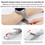 Pulseira de relógio Milanese Loop em aço inoxidável com fecho magnético, para Apple Watch SE 40mm, para Apple Watch SE 44mm, para Apple Watch Series 6 40mm, para Apple Watch Series 6 44mm, para Apple Watch Series 5 44mm, para Apple Watch Series 5 40mm