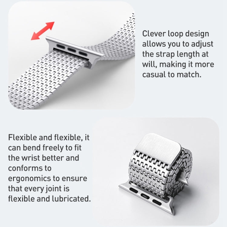 Pulseira de relógio Milanese Loop em aço inoxidável com fecho magnético, para Apple Watch SE 40mm, para Apple Watch SE 44mm, para Apple Watch Series 6 40mm, para Apple Watch Series 6 44mm, para Apple Watch Series 5 44mm, para Apple Watch Series 5 40mm