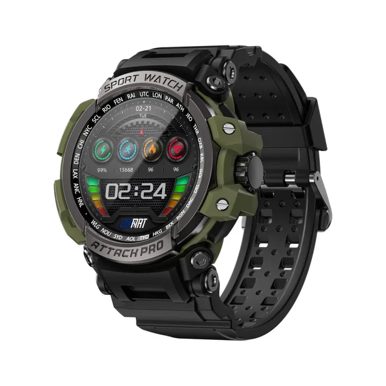 LOKMAT ATTACK Pro Relógio Desportivo Inteligente BT5.1 1.39 polegadas, Suporta Chamada Bluetooth / Sono / Frequência Cardíaca / Monitor de Pressão Arterial