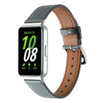 Correia de Relógio em Pele Genuína com Linha de Costura, Para Samsung Galaxy Fit 3