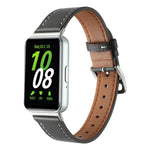 Correia de Relógio em Pele Genuína com Linha de Costura, Para Samsung Galaxy Fit 3