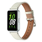 Correia de Relógio em Pele Genuína com Linha de Costura, Para Samsung Galaxy Fit 3