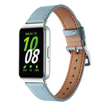 Correia de Relógio em Pele Genuína com Linha de Costura, Para Samsung Galaxy Fit 3
