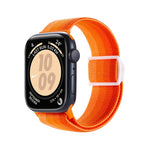 Correia de relógio em nylon com fecho de pressão e textura de fibra de carbono, para Apple Watch SE 2023 40mm, para Apple Watch Ultra 2 49mm, para Apple Watch Series 9 45mm