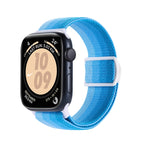 Correia de relógio em nylon com fecho de pressão e textura de fibra de carbono, para Apple Watch SE 2023 40mm, para Apple Watch Ultra 2 49mm, para Apple Watch Series 9 45mm