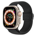 Correia de relógio em nylon com fecho de pressão e textura de fibra de carbono, para Apple Watch SE 2023 40mm, para Apple Watch Ultra 2 49mm, para Apple Watch Series 9 45mm