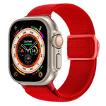 Correia de relógio em nylon com fecho de pressão e textura de fibra de carbono, para Apple Watch SE 2023 40mm, para Apple Watch Ultra 2 49mm, para Apple Watch Series 9 45mm