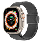 Correia de relógio em nylon com fecho de pressão e textura de fibra de carbono, para Apple Watch SE 2023 40mm, para Apple Watch Ultra 2 49mm, para Apple Watch Series 9 45mm
