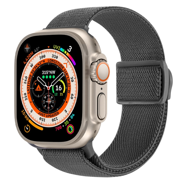 Correia de relógio em nylon com fecho de pressão e textura de fibra de carbono, para Apple Watch SE 2023 40mm, para Apple Watch Ultra 2 49mm, para Apple Watch Series 9 45mm