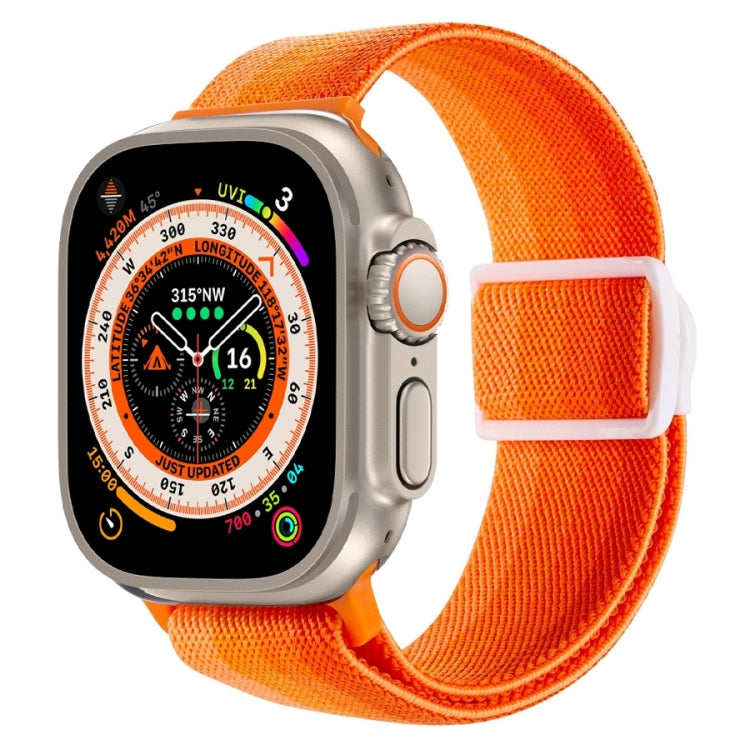 Correia de relógio em nylon com fecho de pressão e textura de fibra de carbono, para Apple Watch SE 2023 40mm, para Apple Watch Ultra 2 49mm, para Apple Watch Series 9 45mm