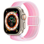 Correia de relógio em nylon com fecho de pressão e textura de fibra de carbono, para Apple Watch SE 2023 40mm, para Apple Watch Ultra 2 49mm, para Apple Watch Series 9 45mm