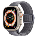 Correia de relógio em nylon com fecho de pressão e textura de fibra de carbono, para Apple Watch SE 2023 40mm, para Apple Watch Ultra 2 49mm, para Apple Watch Series 9 45mm