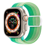 Correia de relógio em nylon com fecho de pressão e textura de fibra de carbono, para Apple Watch SE 2023 40mm, para Apple Watch Ultra 2 49mm, para Apple Watch Series 9 45mm