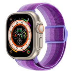 Correia de relógio em nylon com fecho de pressão e textura de fibra de carbono, para Apple Watch SE 2023 40mm, para Apple Watch Ultra 2 49mm, para Apple Watch Series 9 45mm