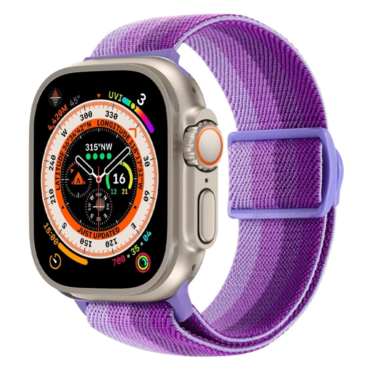 Correia de relógio em nylon com fecho de pressão e textura de fibra de carbono, para Apple Watch SE 2023 40mm, para Apple Watch Ultra 2 49mm, para Apple Watch Series 9 45mm