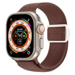 Correia de relógio em nylon com fecho de pressão e textura de fibra de carbono, para Apple Watch SE 2023 40mm, para Apple Watch Ultra 2 49mm, para Apple Watch Series 9 45mm