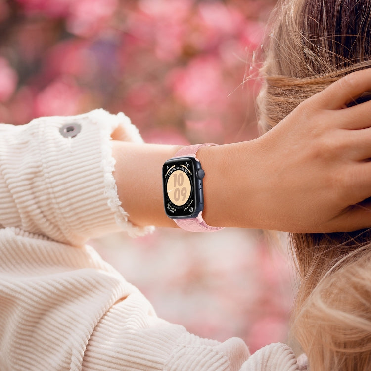 Correia de relógio em nylon com fecho de pressão e textura de fibra de carbono, para Apple Watch SE 2023 40mm, para Apple Watch Ultra 2 49mm, para Apple Watch Series 9 45mm