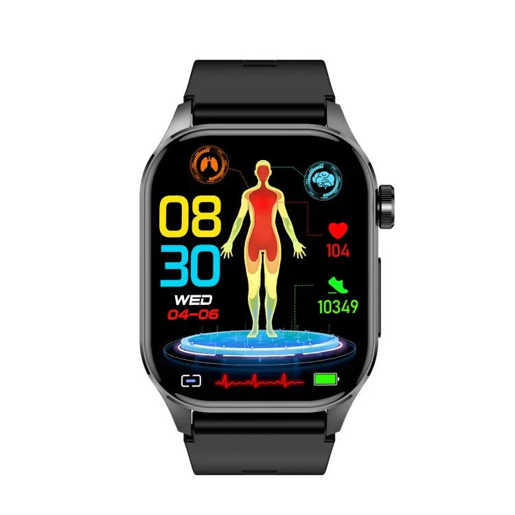 ET580 Relógio Inteligente Desportivo com Ecrã AMOLED 2.04 polegadas, Suporta Chamada Bluetooth / Função ECG
