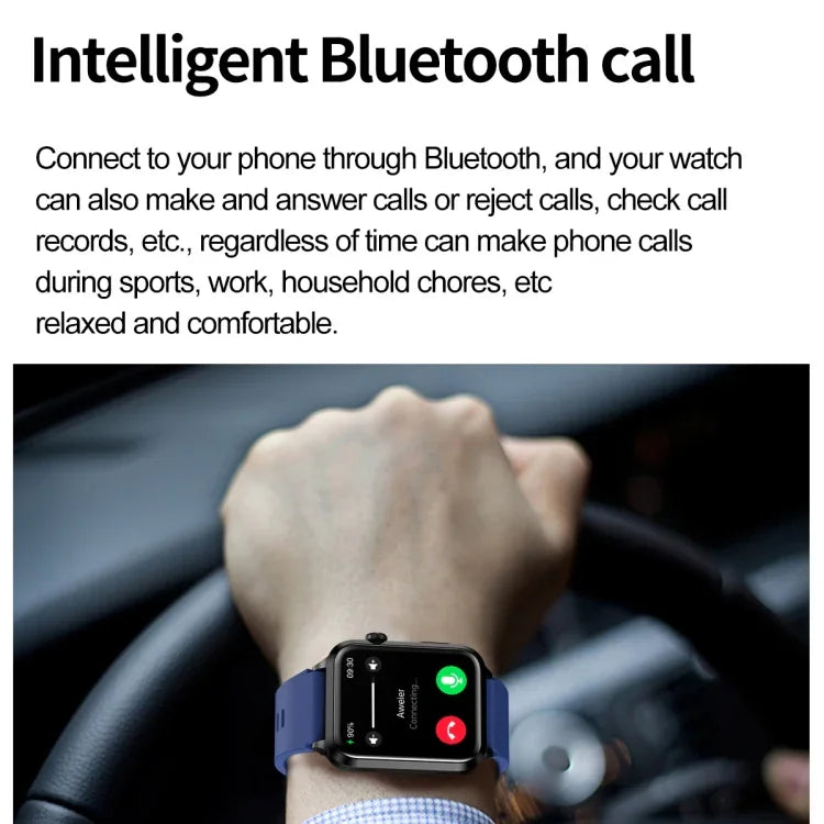 ET580 Relógio Inteligente Desportivo com Ecrã AMOLED 2.04 polegadas, Suporta Chamada Bluetooth / Função ECG