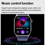 ET580 Relógio Inteligente Desportivo com Ecrã AMOLED 2.04 polegadas, Suporta Chamada Bluetooth / Função ECG