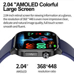ET580 Relógio Inteligente Desportivo com Ecrã AMOLED 2.04 polegadas, Suporta Chamada Bluetooth / Função ECG