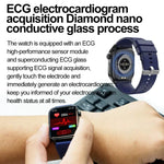 ET580 Relógio Inteligente Desportivo com Ecrã AMOLED 2.04 polegadas, Suporta Chamada Bluetooth / Função ECG