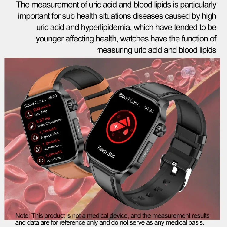 ET580 Relógio Inteligente Desportivo com Ecrã AMOLED 2.04 polegadas, Suporta Chamada Bluetooth / Função ECG