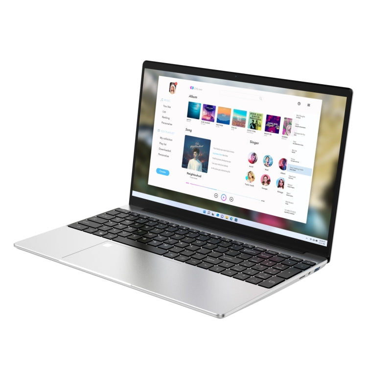 Portátil GXMO F152G 15.6 polegadas, Windows 11 Intel Alder Lake N95 Quad Core, Suporte Desbloqueio por Impressão Digital, 16GB+512GB