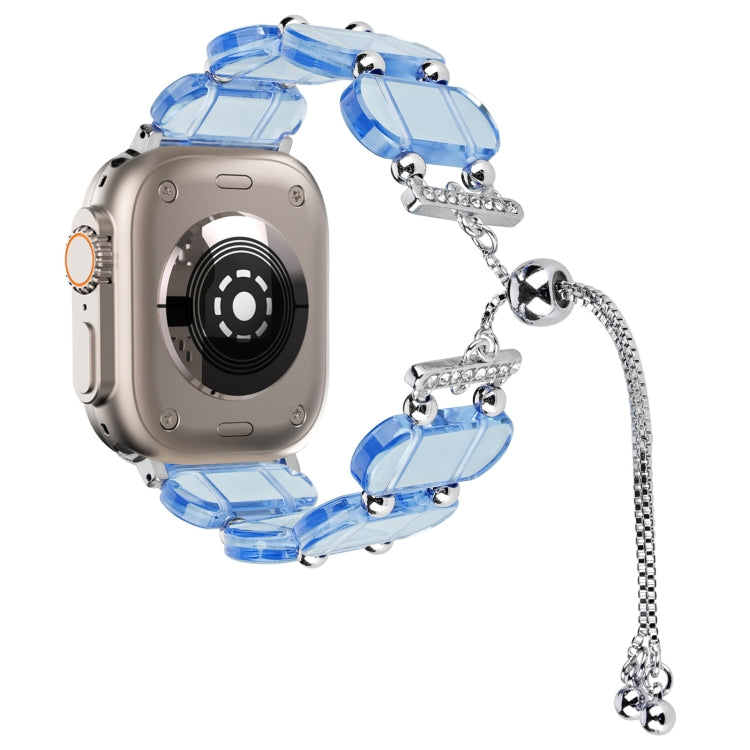 Correia de Relógio com Corrente Retrátil em Resina, Para Apple Watch Ultra 2 49mm, Para Apple Watch Series 9 45mm