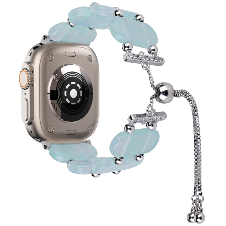 Correia de Relógio com Corrente Retrátil em Resina, Para Apple Watch Ultra 2 49mm, Para Apple Watch Series 9 45mm