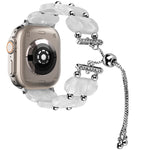 Correia de Relógio com Corrente Retrátil em Resina, Para Apple Watch Ultra 2 49mm, Para Apple Watch Series 9 45mm