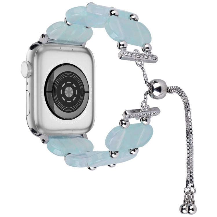 Correia de Relógio com Corrente Retrátil em Resina, Para Apple Watch Series 9 41mm, Para Apple Watch Ultra 49mm
