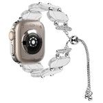 Correia de Relógio com Corrente Retrátil em Resina, Para Apple Watch Series 9 41mm, Para Apple Watch Ultra 49mm