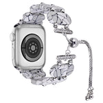 Correia de Relógio com Corrente Retrátil em Resina, Para Apple Watch SE 2022 40mm, Para Apple Watch SE 2022 44mm