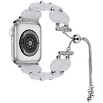 Correia de Relógio com Corrente Retrátil em Resina, Para Apple Watch Series 7 41mm, Para Apple Watch Series 7 45mm