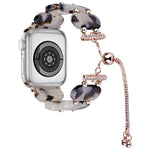 Correia de Relógio com Corrente Retrátil em Resina, Para Apple Watch Series 7 41mm, Para Apple Watch Series 7 45mm