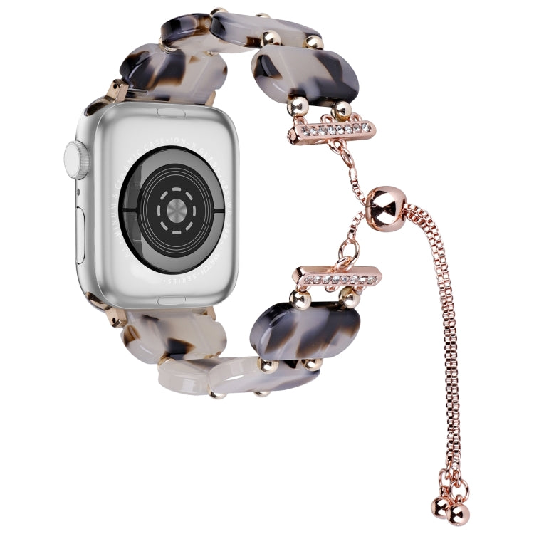 Correia de Relógio com Corrente Retrátil em Resina, Para Apple Watch Series 7 41mm, Para Apple Watch Series 7 45mm